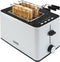 Bourgini Tosti Toaster - Broodrooster met extra brede sleuf 3,6 cm - Instelbare bruiningsstand - Wit
