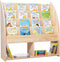 WonderMind Kinderboekenkast - Gecertificeerd 100% Massief Hout - B90 x H95 x D35 cm - Montessori - Kinderkamerkast