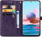 iMoshion Hoesje Geschikt voor Xiaomi Redmi Note 10 (4G) Hoesje Met Pasjeshouder - iMoshion Mandala Bookcase - Paars