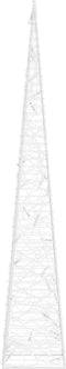 vidaXL - Kerstverlichtingskegel - met - 30 - warmwitte - LED's - 60 - cm - acryl
