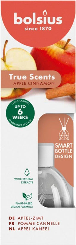 Bolsius - True Scents - Geurstokjes - 60 ml - Apple Cinnamon