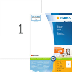 Herma printeretiketten Labels white 210x297 SuperPrint 200 pcs.