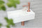 DIFFERNZ SOLID - Fontein 360x185x90mm - Handgemaakt - Wit