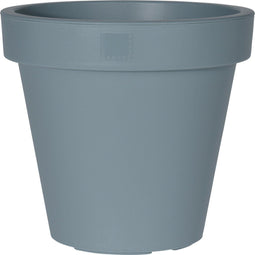 Pro Garden Plantenpot/bloempot Botanic - Tuin buiten - kunststof - blauw - Dia 50 cm - rond
