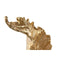 Decoratieve figuren Home ESPRIT Wit Gouden Blad van een plant 20 x 7 x 22 cm