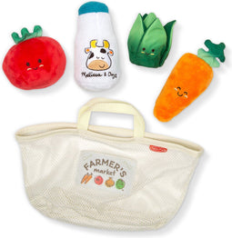 Melissa & Doug Multisensorieel babyspeelgoed Marktmandje - Vroeg leren speelgoed voor peuters Leeftijd - Ontwikkelingsspeelgoed voor zuigelingen -6 maanden+- Cadeau voor baby jongen en meisje