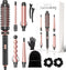 Sansbeauté® 5-in-1 Thermal Brush - Warmteborstel 38mm - Föhnborstel Krul- & Multistyler - Roze/Zwart