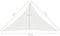 vidaXL - Zonnezeil - 160 - g/m² - 4x4x5,8 - m - HDPE - wit
