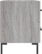 vidaXL - Nachtkastje - 40x35x47,5 - cm - bewerkt - hout - grijs - sonoma - eikenkleur
