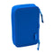 Dubbele etui R. C. Deportivo de La Coruña Blauw Wit 12.5 x 19.5 x 4 cm