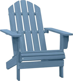 vidaXL - Tuinstoel - Adirondack - massief - vurenhout - blauw