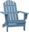 vidaXL - Tuinstoel - Adirondack - massief - vurenhout - blauw