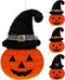 Pompoen hoofd tinsel 33x54 cm