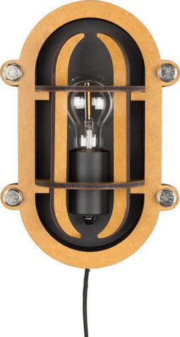 Zuiver Navigator - Wandlamp - Industrieel ontwerp - Zwart
