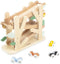 Janod Sweet Cocoon - Houten Mierenloper - 4 Rollende Mieren - Bel Bij Finish - Educatief Speelgoed