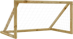 vidaXL - Voetbaldoel - met - net - 120x60x80 - cm - geïmpregneerd - grenenhout