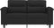 vidaXL - Tweezitsbank - 120 - cm - microvezelstof - zwart