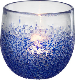 J-Line windlicht - glas - blauw