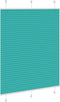vidaXL - Plissé - rolgordijn - 110x150cm - stofbreedte - 109,4cm - petrol - groen