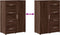 vidaXL - Dressoir - 60x31x84 - cm - bewerkt - hout - bruin - eikenkleur