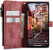 Caseme - Geschikt voor iPhone 14 Pro - Portemonnee hoes - Rood