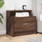 vidaXL - Nachtkastje - met - lade - 51x31x47 - cm - bruin - eikenkleurig