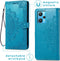 iMoshion Hoesje Geschikt voor Realme 9 Pro Plus Hoesje Met Pasjeshouder - iMoshion Mandala Bookcase - Turquoise