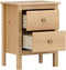 Nachtkastje Alexandra House Living Honing Ek Metaal Dennenhout 48 x 62 x 36 cm 2 lades