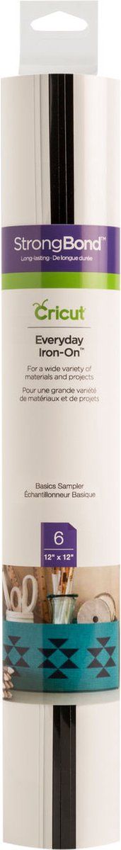 Cricut Everyday Iron-On 30x30cm – Basics (6 vellen)