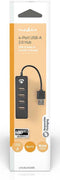 Nedis UHUBU2420BK - USB-hub 4-poorts - Compact en bus powered - Zwart