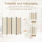 Angel Living Kamerscherm - 4-delig - Opvouwbaar - 224x165 cm - Staal & Polyester