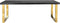 Richmond Interiors Eettafel Blackbone gold 220 (Black rustic)