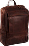 Chesterfield Rich Leren Laptop Rugtas - 15,4 inch - Bruin