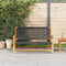 vidaXL - Tuinbank - Zwart - 122x76x73,5 - cm - Massief - Acaciahout