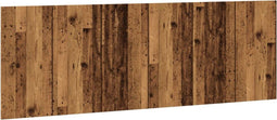 vidaXL - Hoofdbord - wandmodel - 240x1,5x80 - cm - bewerkt - hout - oud - houtkleurig