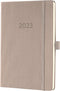 Sigel Conceptum - agenda 2023 - weekagenda - A6 - 4-talig - taupe - hardcover. SI-C2361