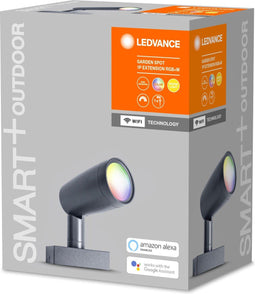 LEDVANCE Slim tuinarmatuur LED: voor grond, SMART+ GARDEN SPOT MULTICOLOR / 4,5- W, 22-…24- V, stralingshoek: 76, RGBW, 3- K, body materiaal: aluminum, IP65