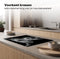 KitchenYeah® Inductie beschermer - Afdekplaat kookplaat - 75x52 cm - Schotse hooglander - Zwart - Wit