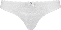 Hunkemöller Maya - String Onderbroek - Bloemenmotief - Off White