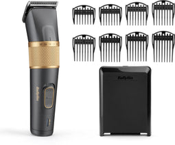 BaByliss Graphite Precision E987E - Tondeuse - 26 Kniplengtes (0.6mm - 28mm) - 8 opzetstukken - Donkergrijs