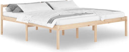 vidaXL - Seniorenbed - massief - grenenhout - 200x200 - cm