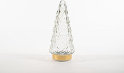 Anna's Collection - Tree Glass 10,5X24,5Cm Clear With Golden Base 1...