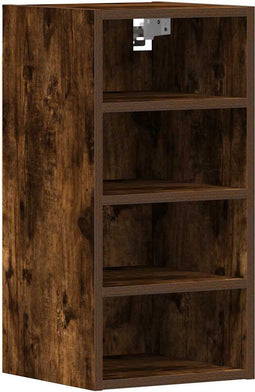 vidaXL - Hangkast - 30x29,5x60 - cm - bewerkt - hout - gerookt - eikenkleurig