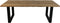 HSM Collection Eettafel Rechthoekig Rustiek 200cm Naturel/Zwart Teak/Metaal