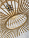 GOOD&MOJO Wandlamp Bromo - Bamboe Zwart/Naturel - 105x60x55cm - Binnen Scandinavisch,Bohemian