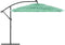 vidaXL - Parasol - met - stalen - paal - 290x290x238 - cm - groen