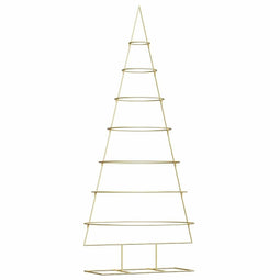 Metalen kerstboom met standaard Goud 210 cm Poedergecoat staal