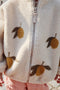 Konges Sløjd Jody Teddy Jacket/Jas met fleece - Mon Grand Citron - Maat 18 mnd