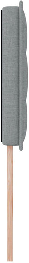 vidaXL - Hoofdbord - Lijnen - Design - Lichtgrijs - 80 - cm - Stoffering