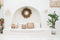 De Raffia Kussenhoes Vierkant - Naturel - 60x60